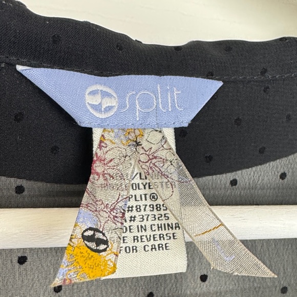 Split Black Ruffled Mini Dress - Picture 2 of 16